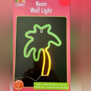 Neon Palm Tree Wall Light